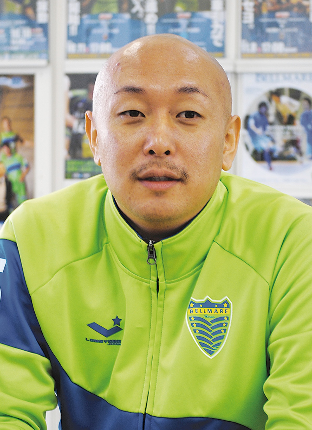 本紙のインタビューに答える久光選手(2016年)