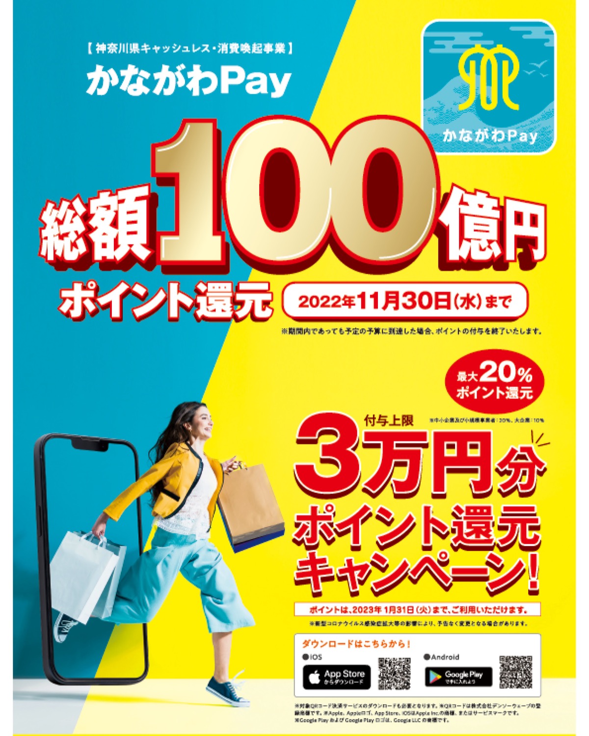 総額100億円「かながわPay」 ポイント還元で買い物上手 | 足柄 