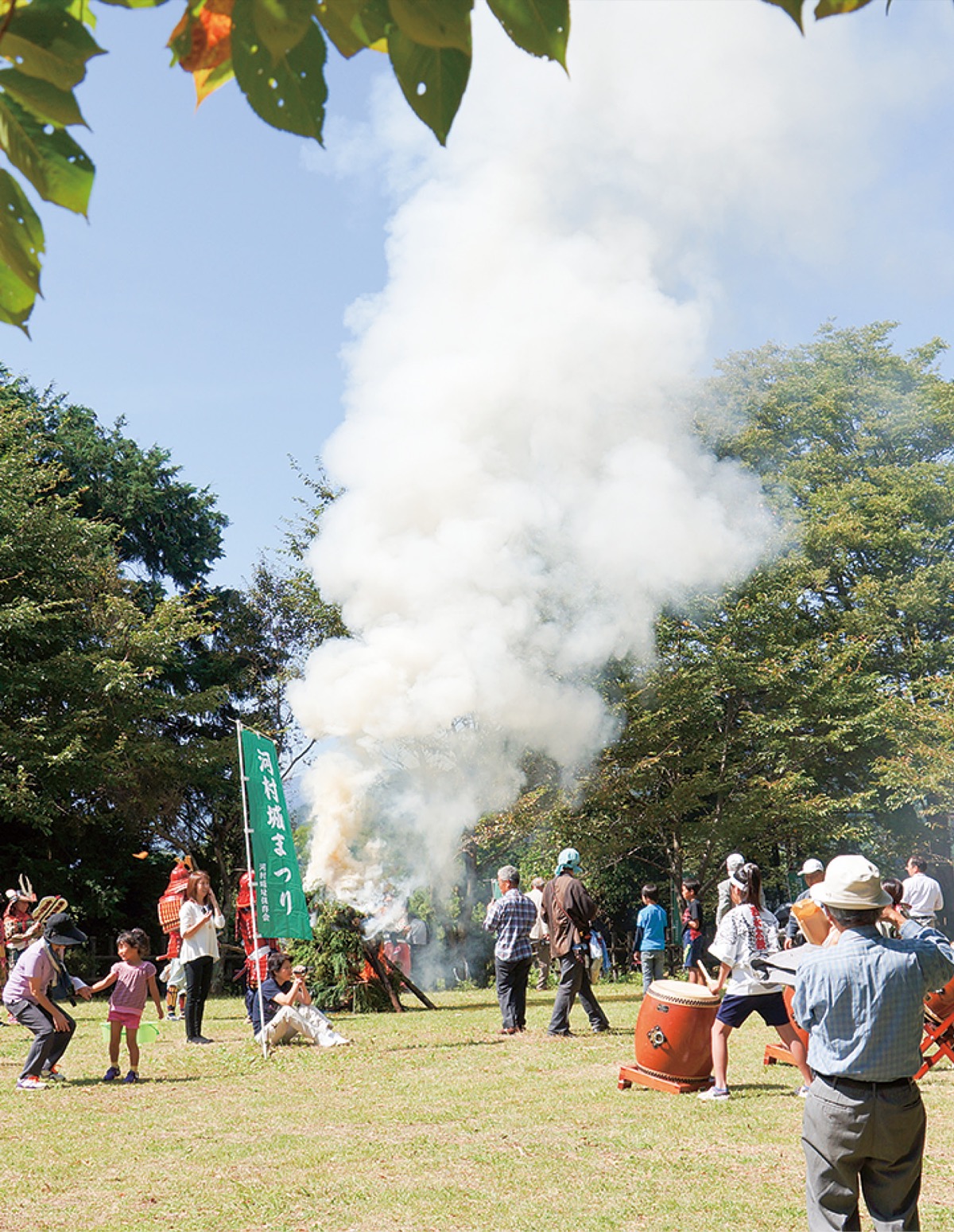 発掘調査時の土層断面再現