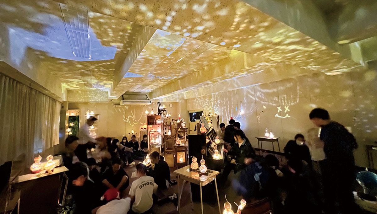 地元愛 灯るひょうたん