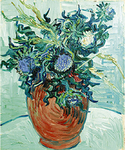 フィンセント・ファン・ゴッホ《アザミの花》1890年油彩/カンヴァス