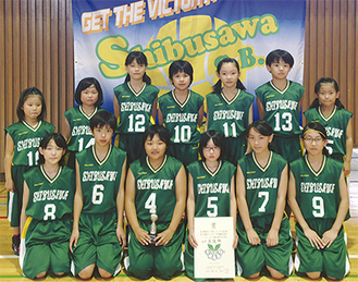 渋沢スポーツ少年団バスケット部のメンバー
