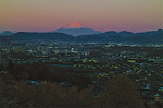 「朝焼けの富士」