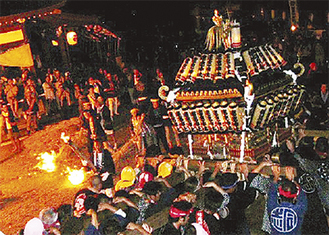 健速神社の火祭り