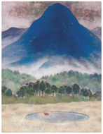山をテーマに日本画展
