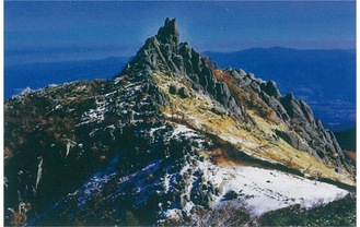 南アルプス　地蔵岳の山頂