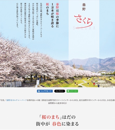 WEB特設ページのトップ画面