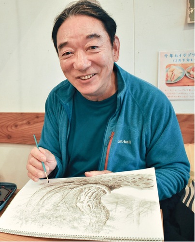 自己流の墨絵。楽しむが基本スタンス