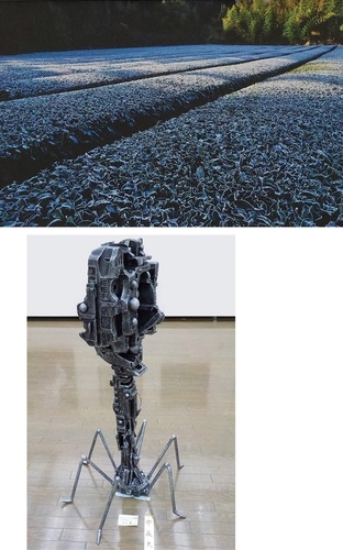 山口さんの作品（上）と、千田さんの作品（下）