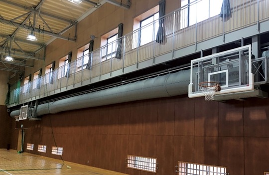 体育館への設置イメージ（市提供）