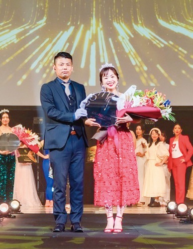 地区大会の柏木さん（本人提供）