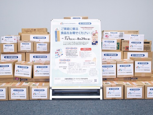 前回寄贈された食品の一部