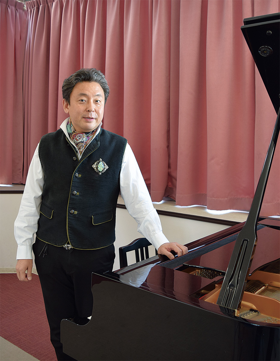 横山幸雄さん(ホールの控室にて)