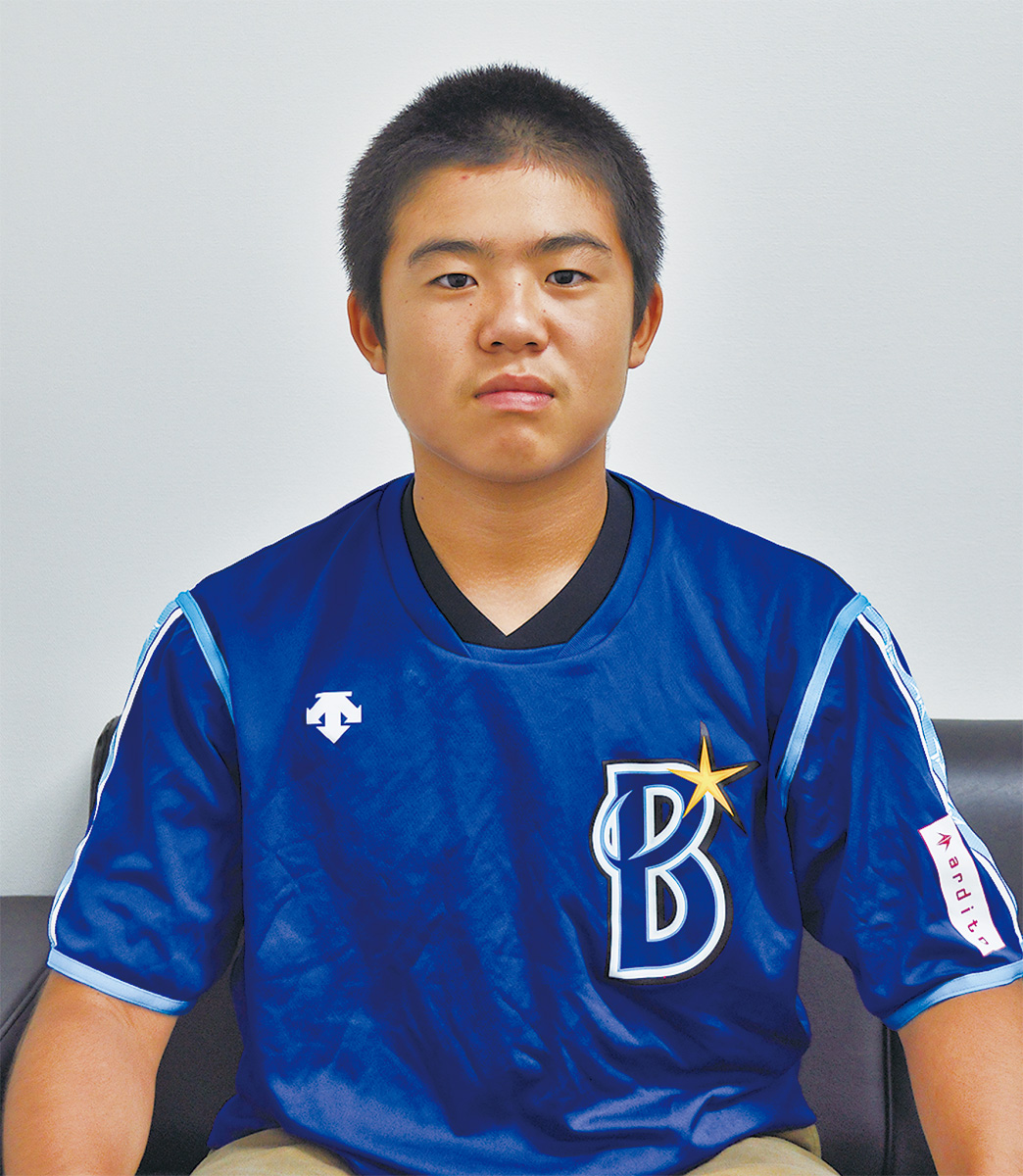 ベイジュニアの一員となった細谷周平君