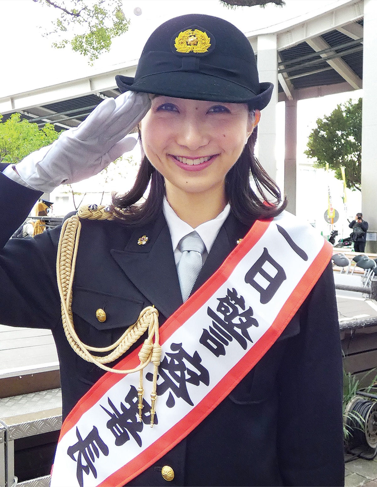 近藤アナが一日警察署長