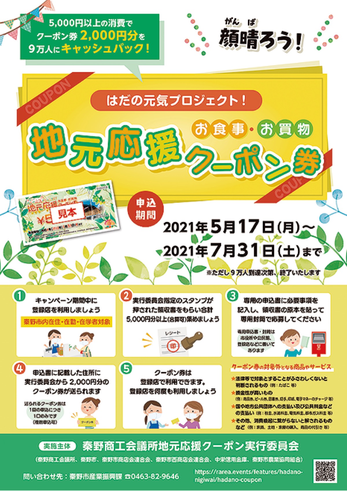 総額1.8億円を還元 秦野市 クーポン券事業17日から | 秦野 | タウン 