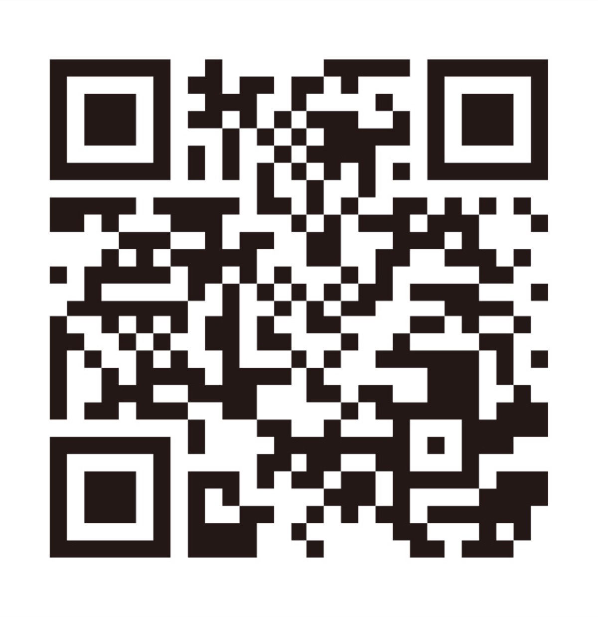 CFのページは二次元コードから