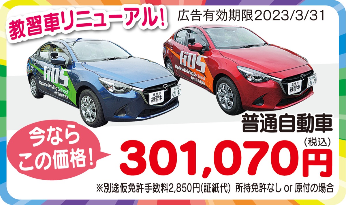 免許を取るなら今 (写真1)