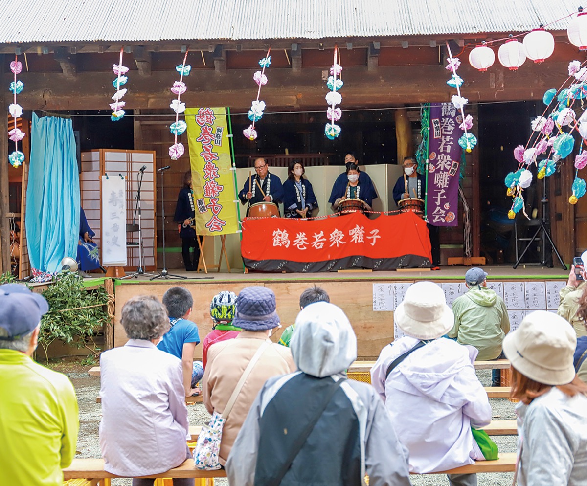 鶴巻若衆囃子によるお囃子