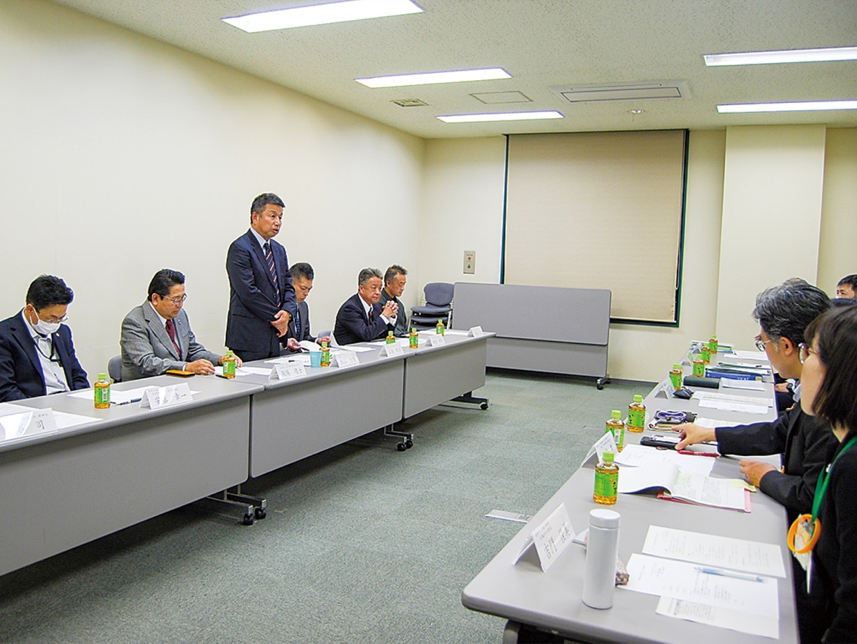 西商連役員が市長と懇談