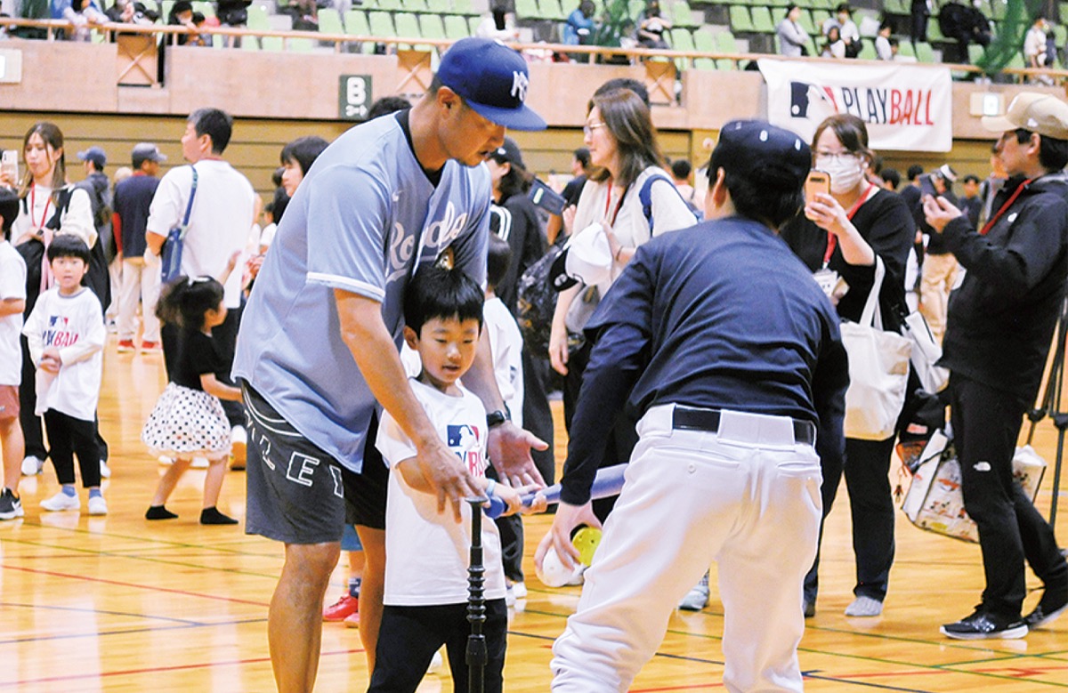 元メジャー選手と野球体験