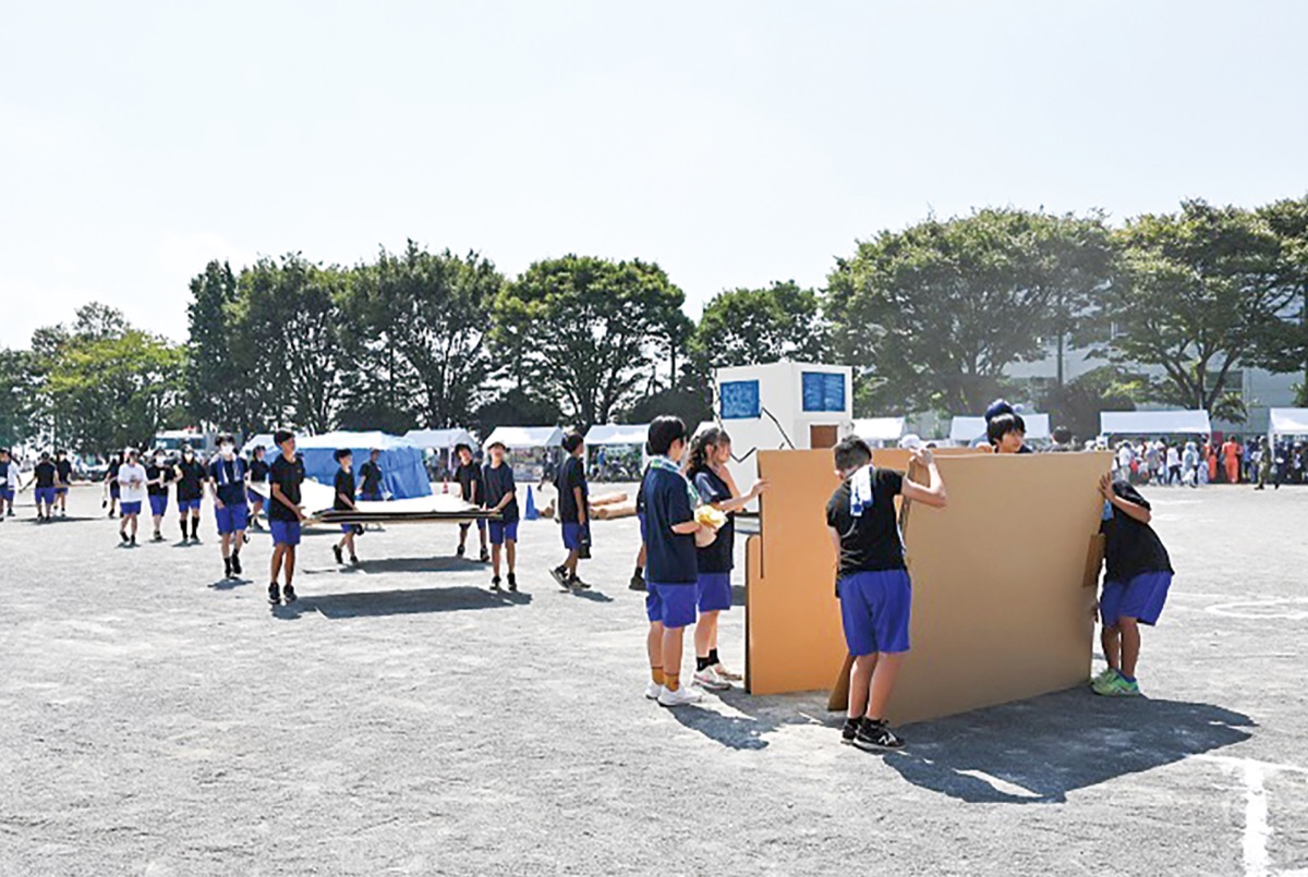 北中で減災教育始まる