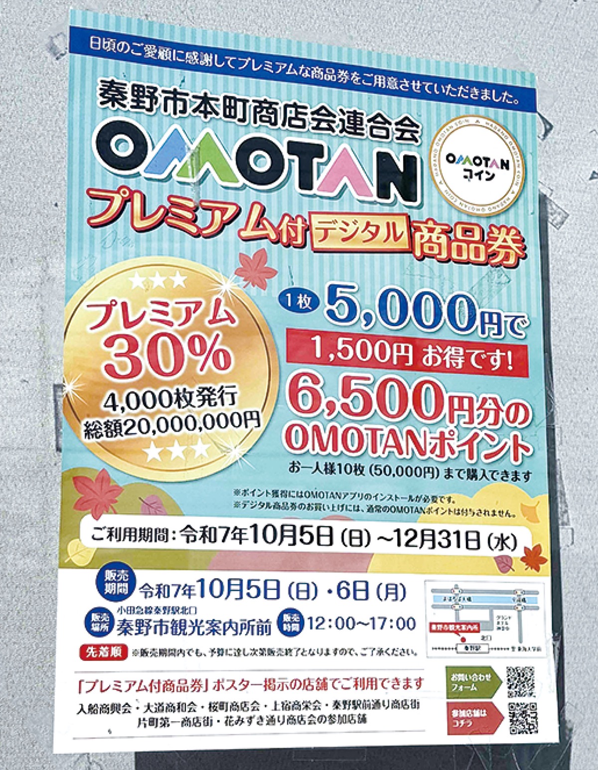 プレミアム率30％商品券