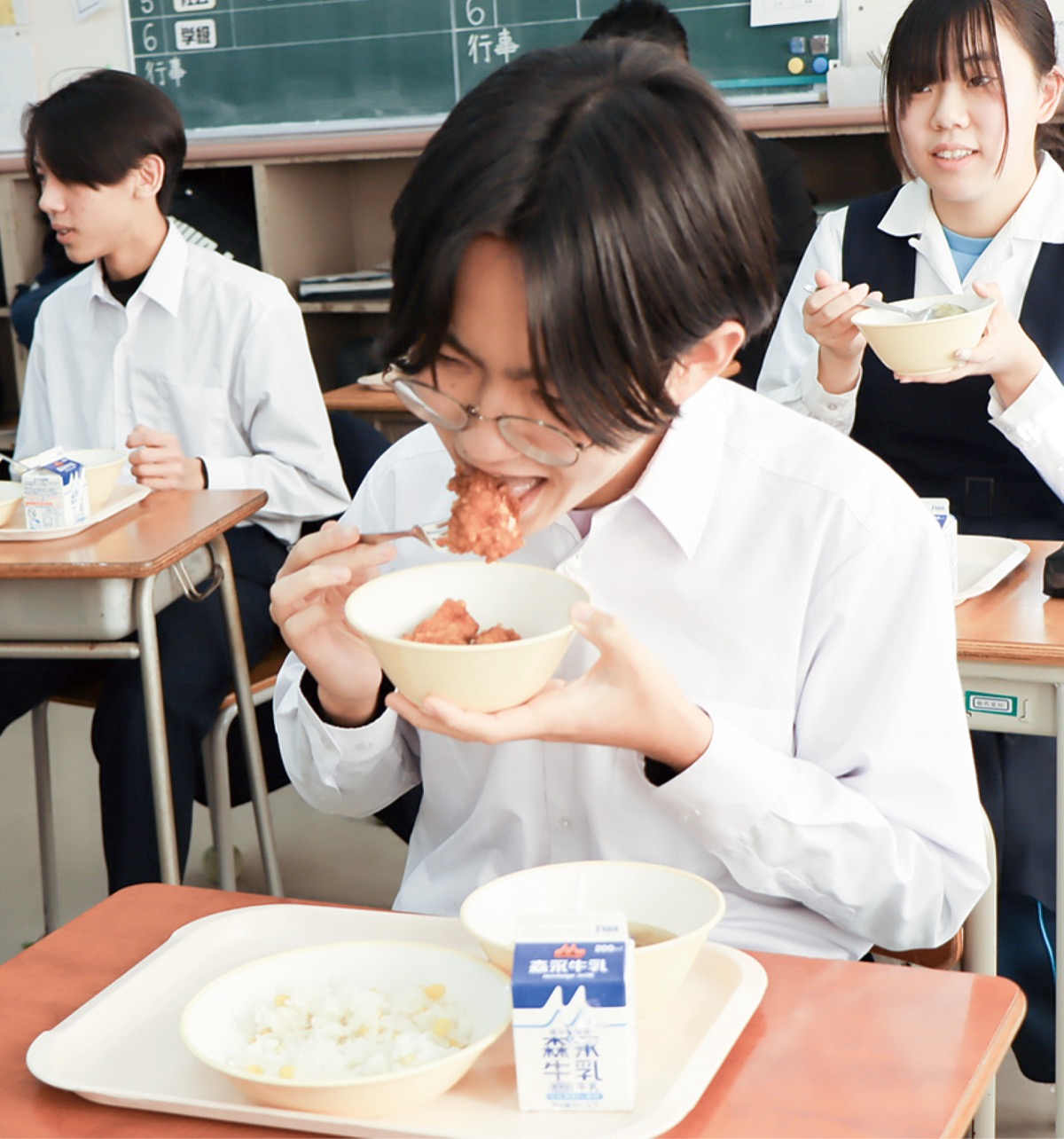 受験生を給食で応援
