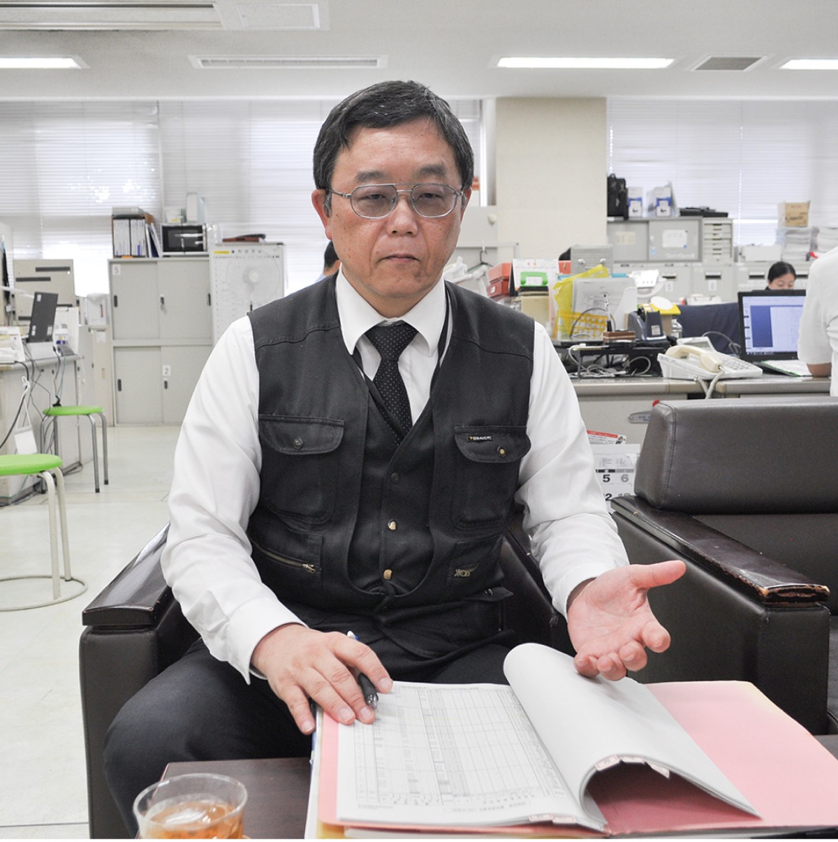 特殊詐欺被害について話す福田刑事課長