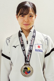 原田選手、世界大会で銀